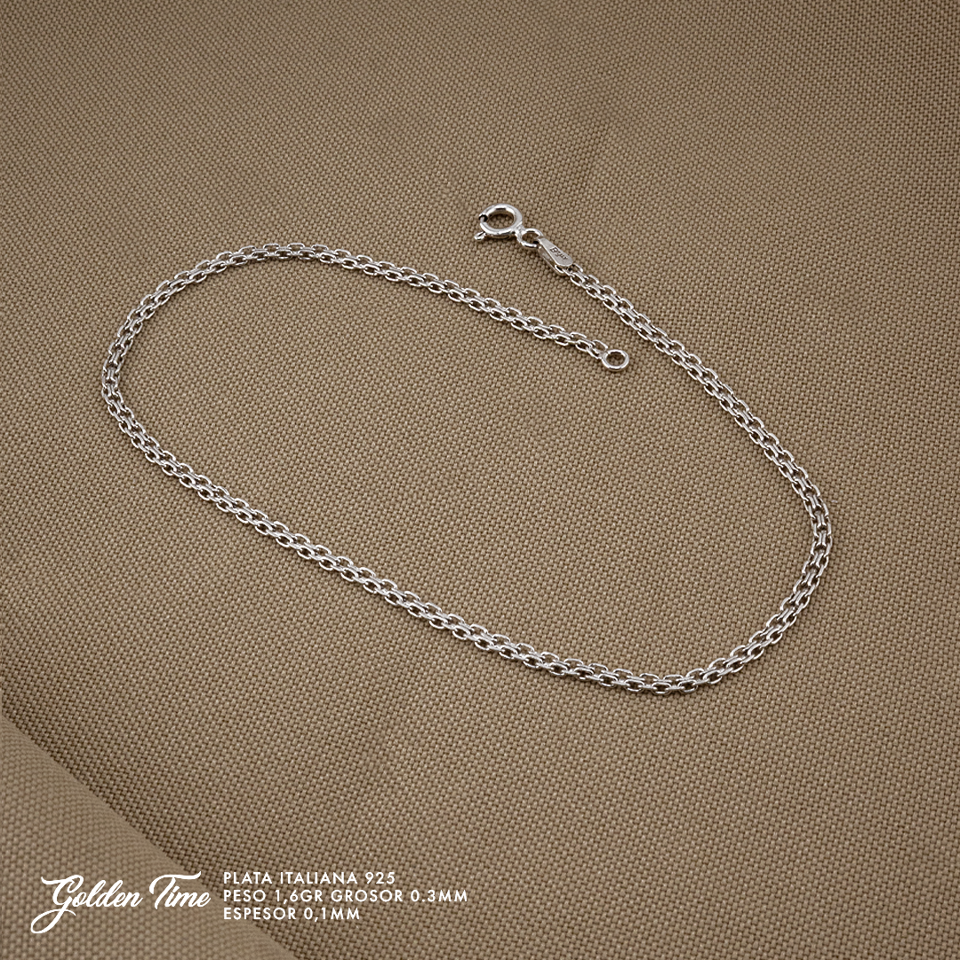 PULSERA CHINESCA PESO 1,6 GR GROSOR 0,3 MM