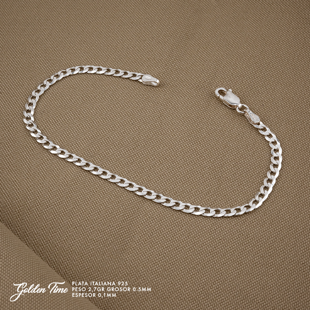 PULSERA CUBANA PESO 2,7 GR GROSOR 0,5 MM