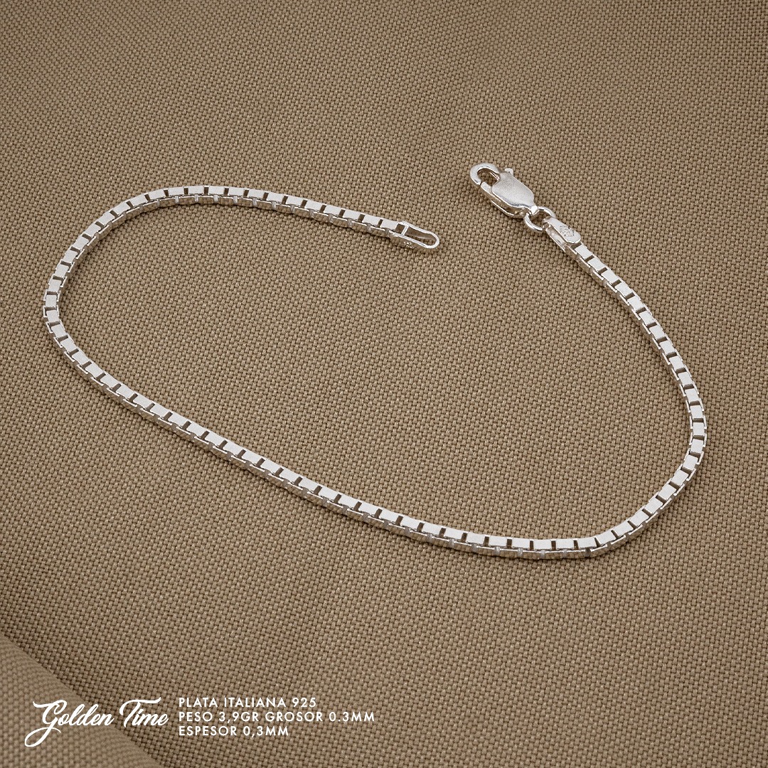 PULSERA VENECIANA PESO 3,9 GR GROSOR 0,3 MM