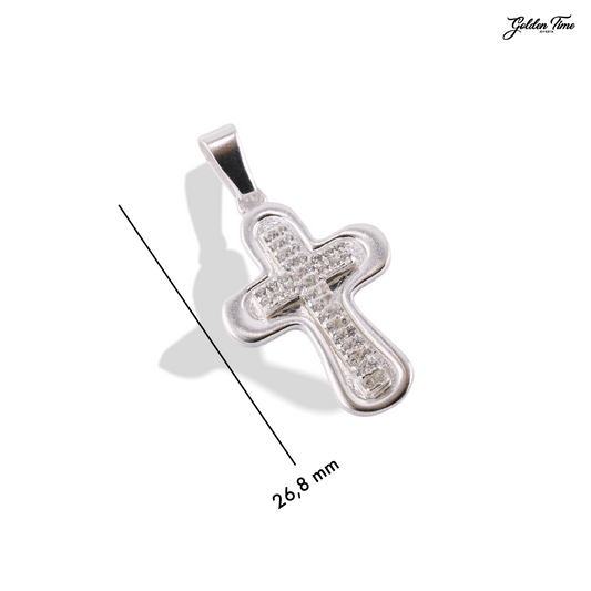 DIJE CRUZ CONTORNO RADIANTE