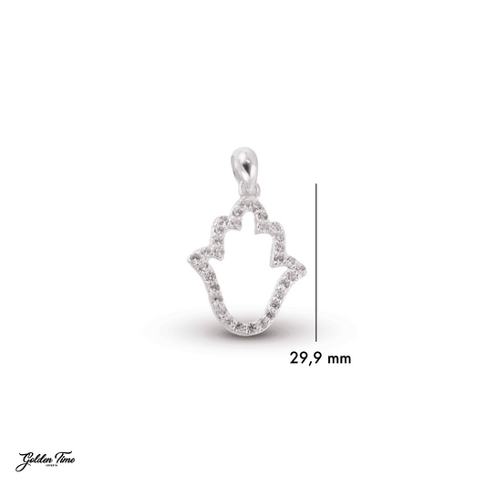 DIJE MANO DE HAMSA "PROTECCIÓN Y LUZ"