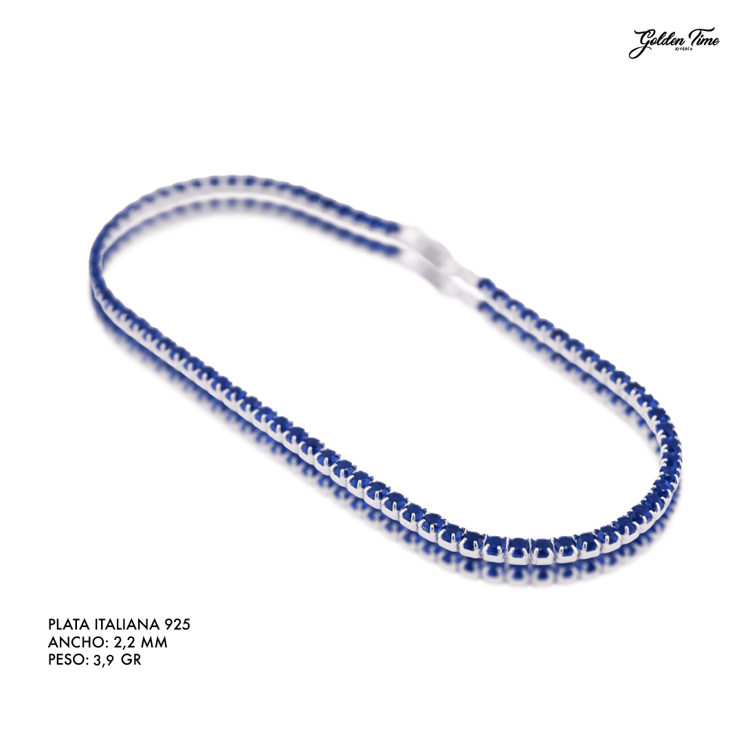 PULSERA TENNIS SAPPHIRE NIGHT