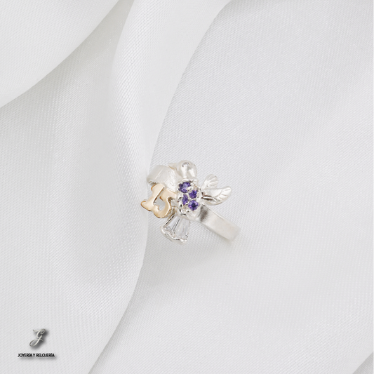 ANILLO DE XV AÑOS COLIBRÍ MÁGICO 08