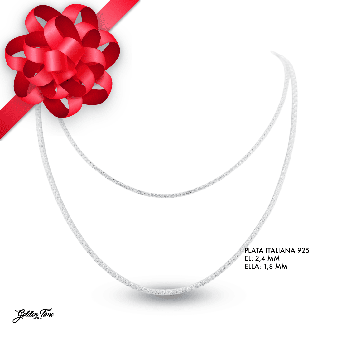 JUEGO DE CADENAS BRILLO