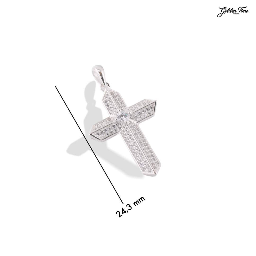 DIJE CRUZ CATEDRAL BRILLANTE