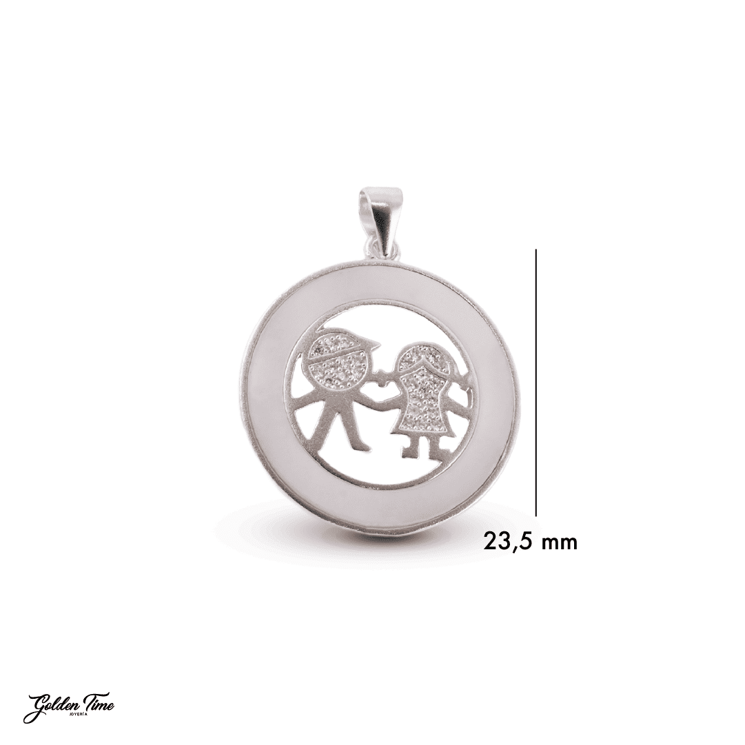 DIJE MEDALLA "VÍNCULO DE AMOR"