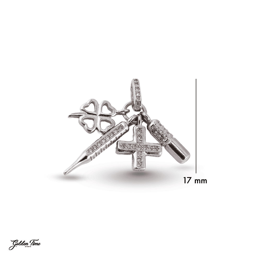 DIJE CHARM CUARTETO SALUD Y FORTUNA