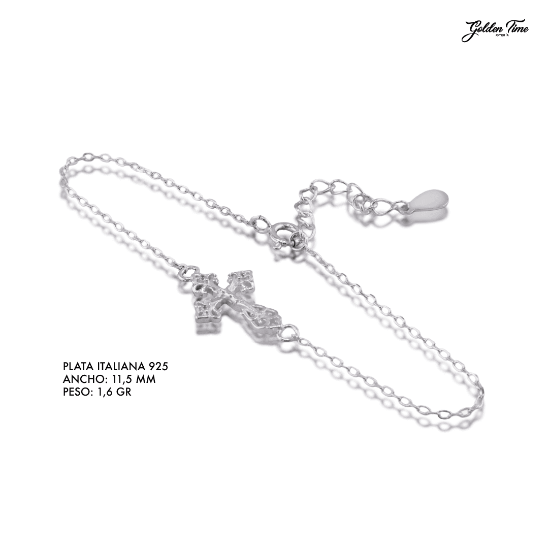 PULSERA CRUZ ÁUREA