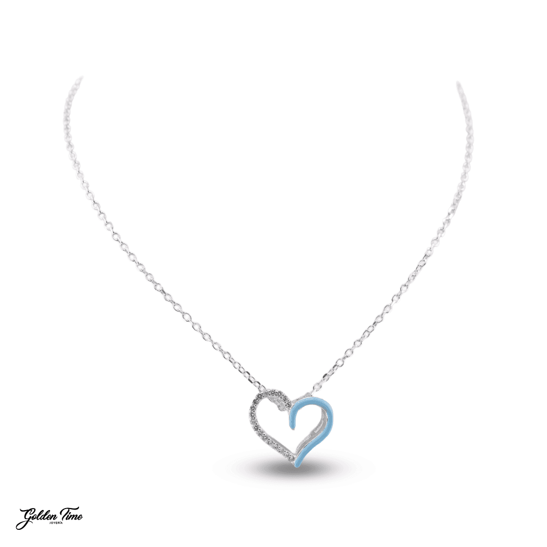 CADENA CORAZÓN ETERNO BLANCO
