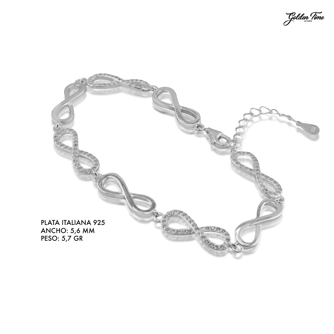PULSERA INFINITOS REAL