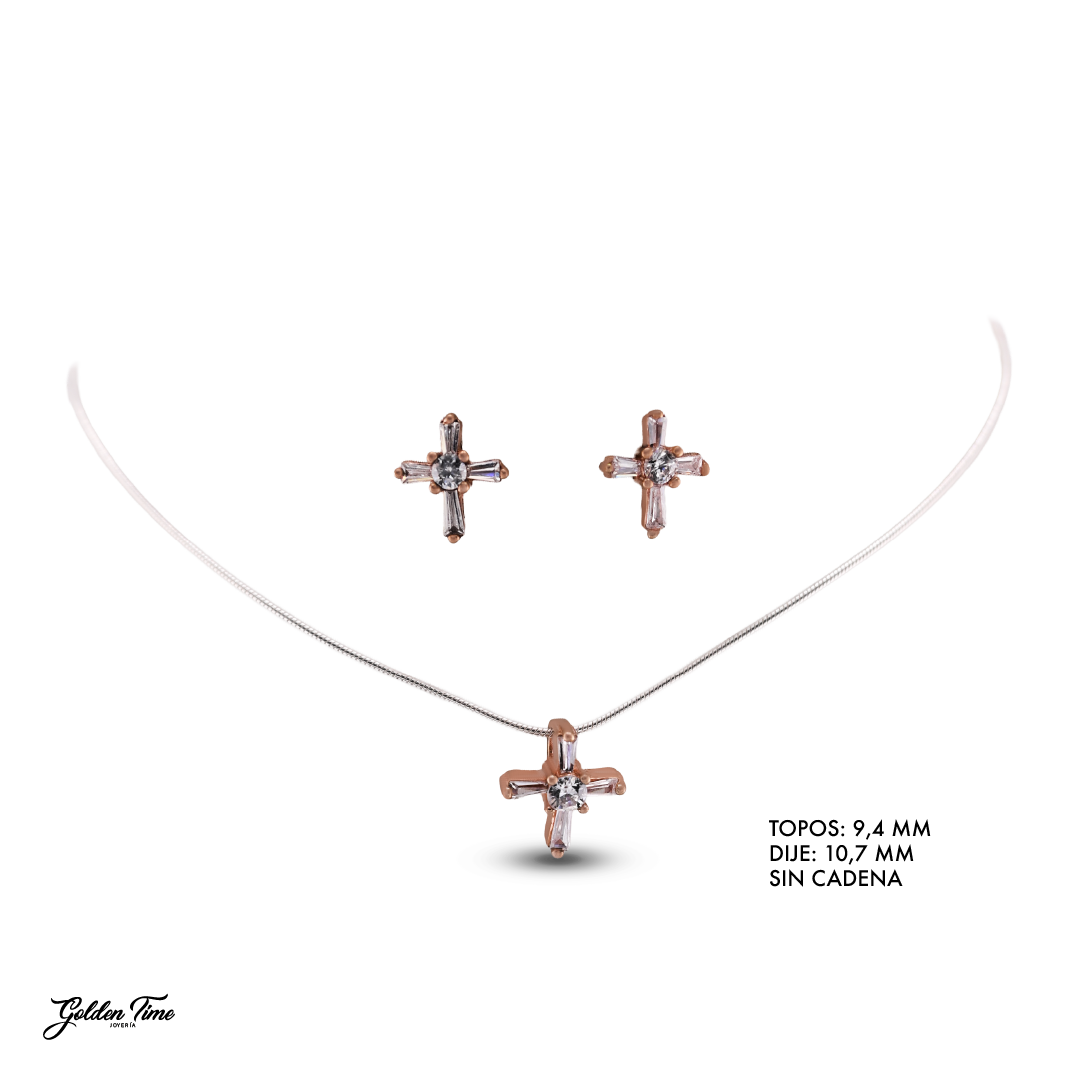 DIJE CRUZ SUTIL ROSE