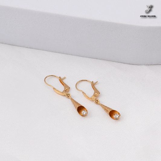 ARETES LÁGRIMA CON CIRCÓN