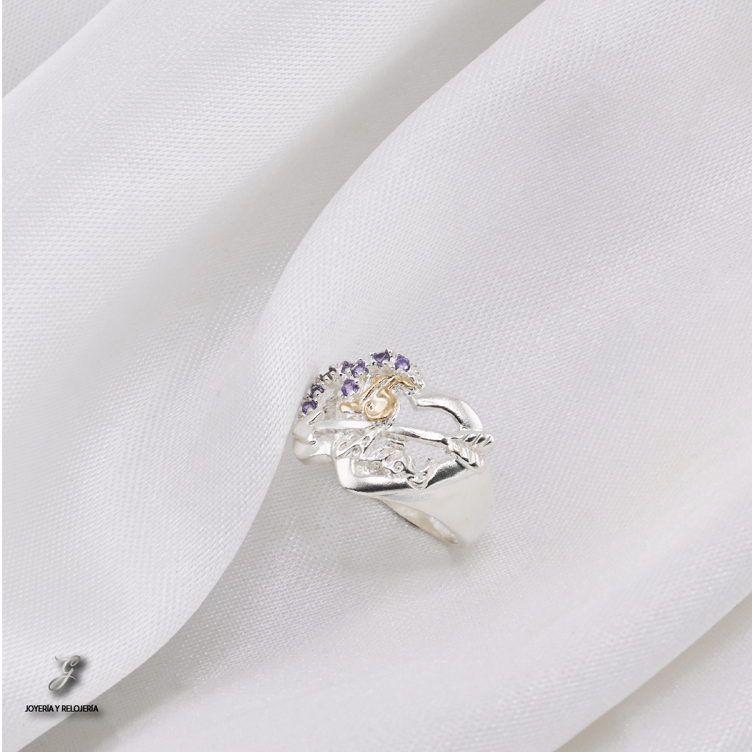 ANILLO DE XV AÑOS FLECHA DEL DESTINO 27