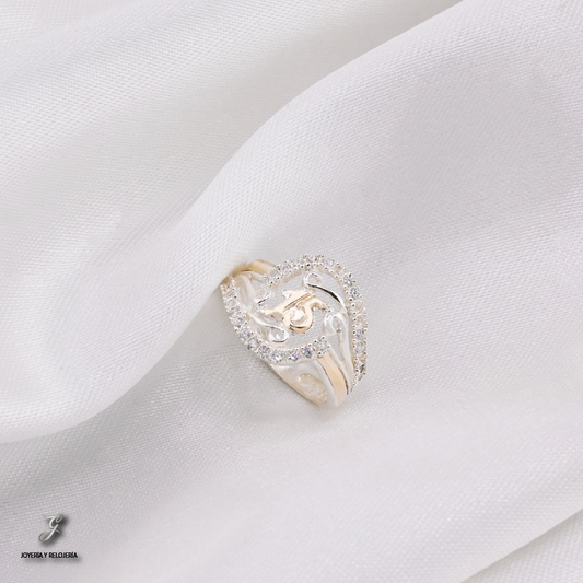ANILLO DE XV AÑOS ESPIRAL DE VIDA 15