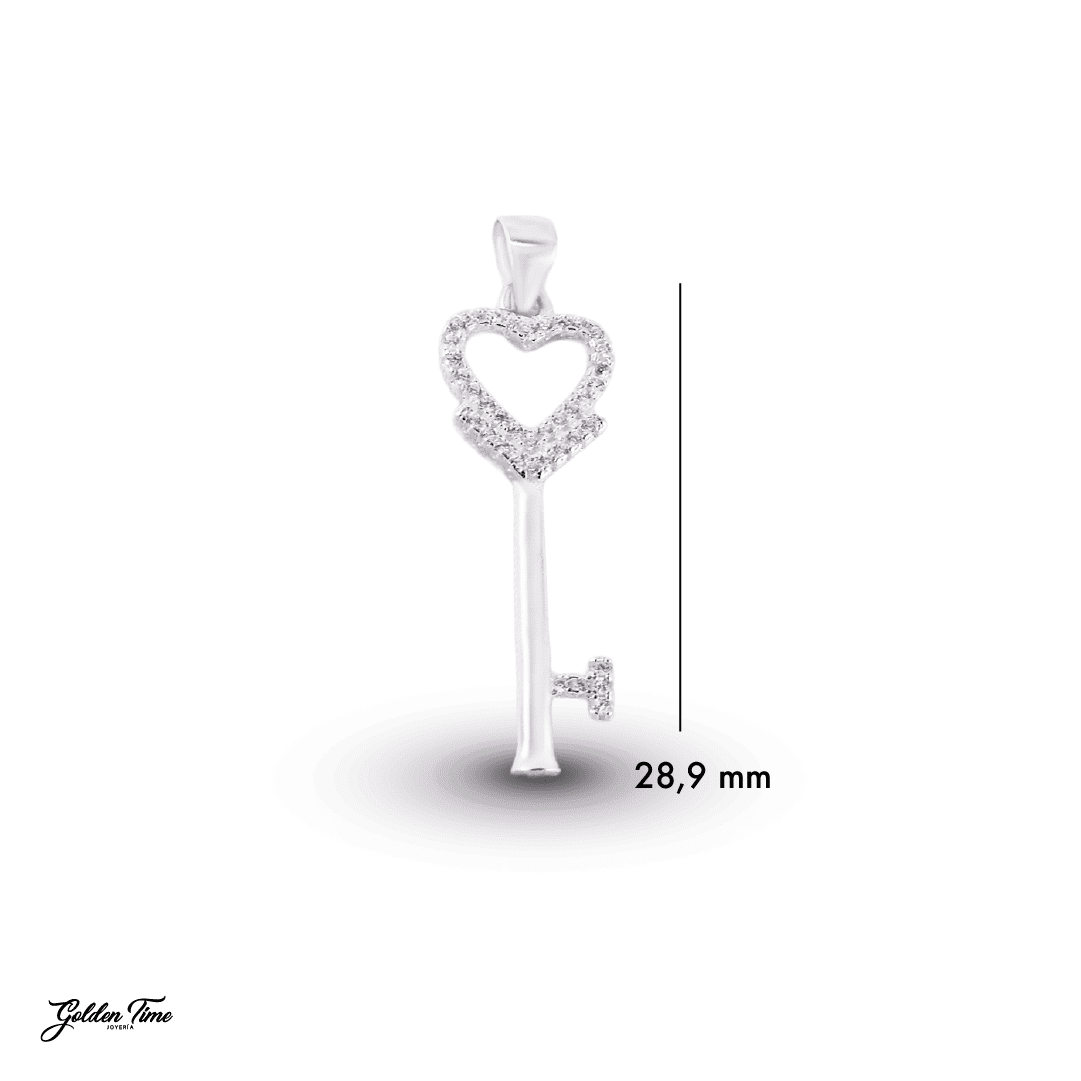 DIJE LLAVE CORAZÓN