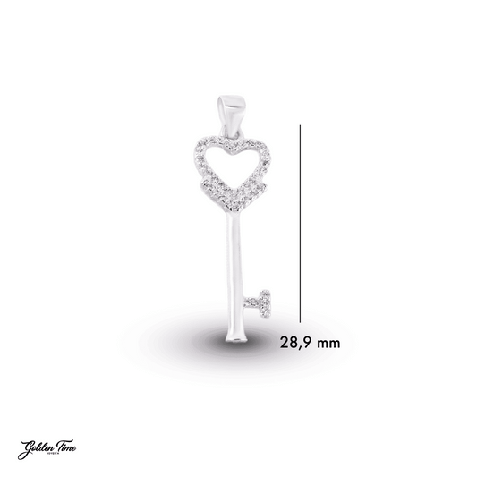 DIJE LLAVE CORAZÓN