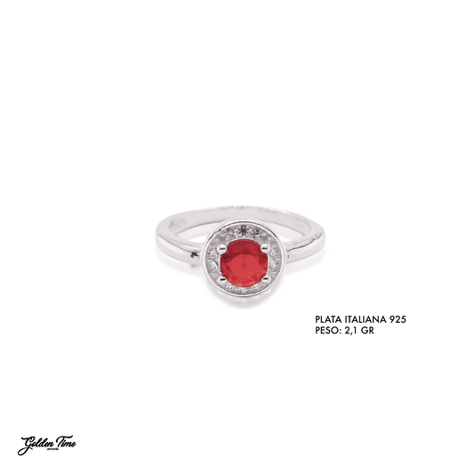 ANILLO RUBÍ DESTELLO