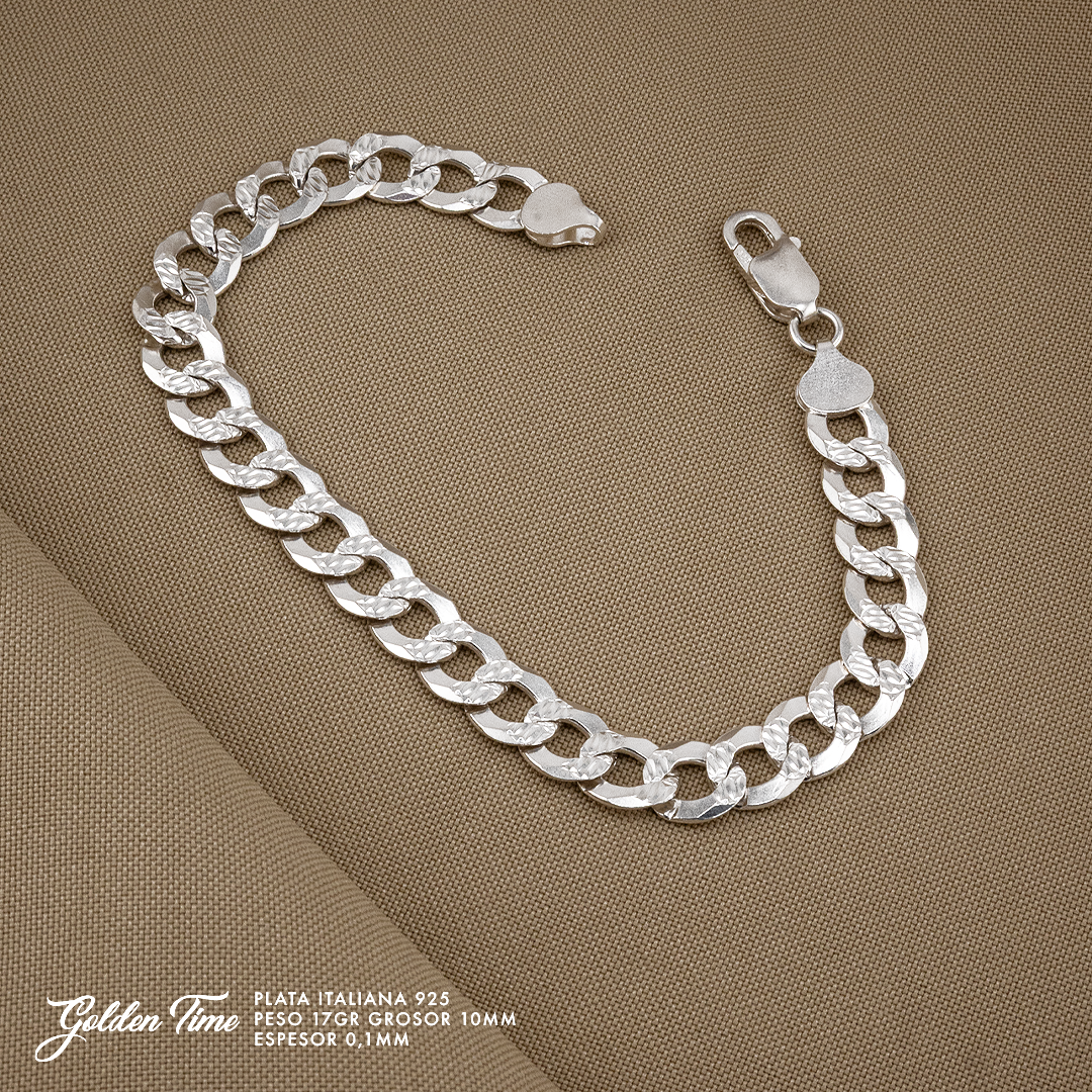 PULSERA CUBANA PESO 17 GR GROSOR 10 MM