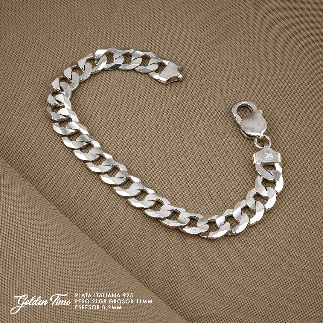 PULSERA CUBANA PESO 21 GR GROSOR 11 MM