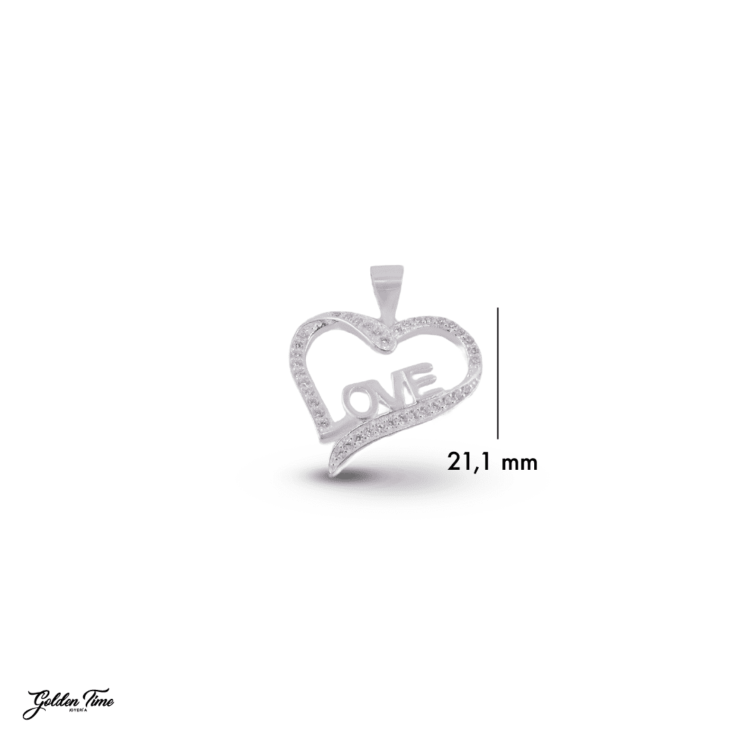 DIJE CORAZÓN LOVE