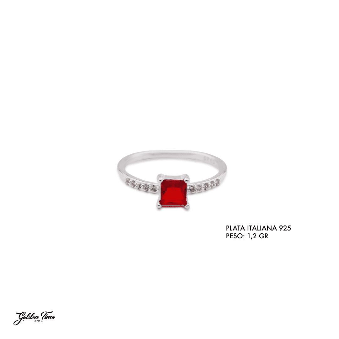 ANILLO CUADRADO LUX