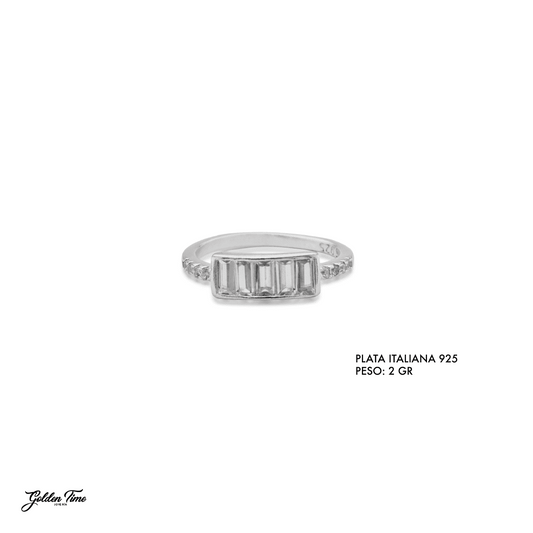 ANILLO BARRA BRILLANTE