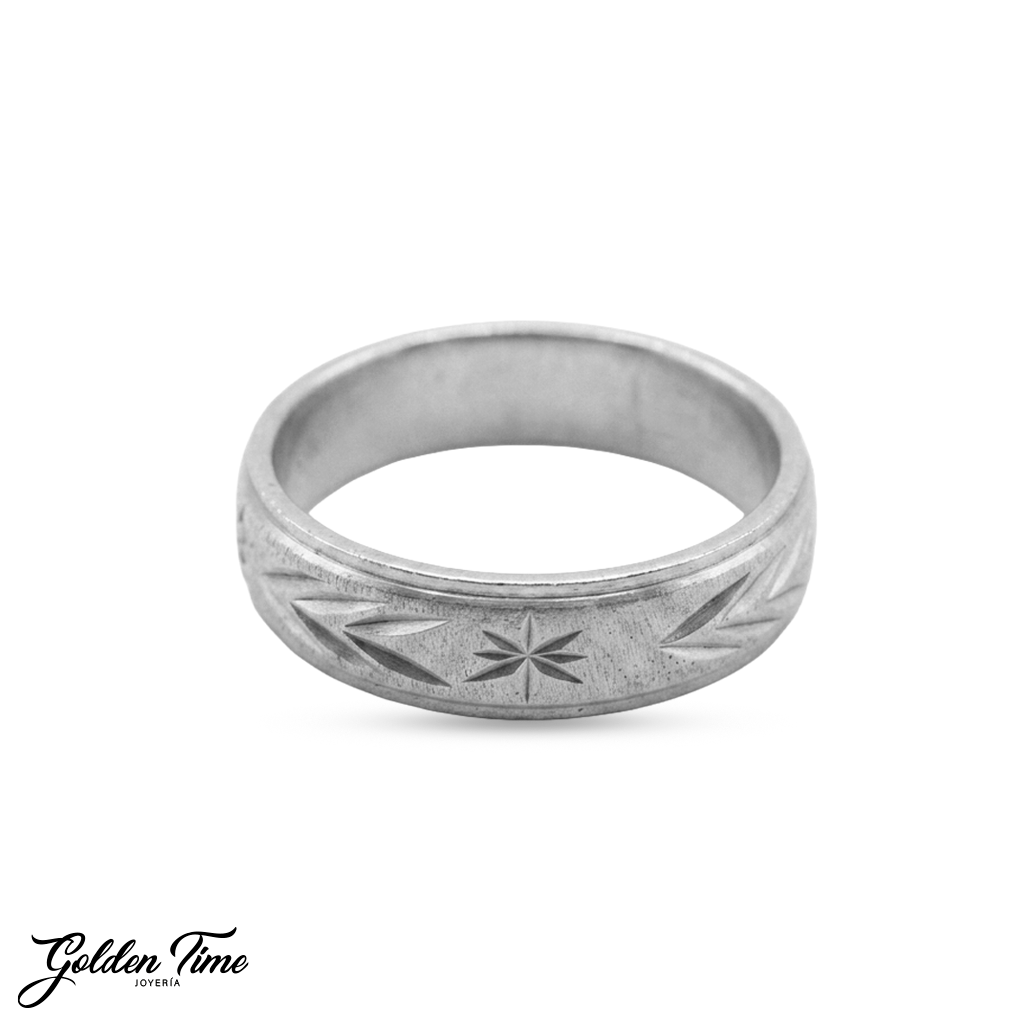ARGOLLA PLATA ESPIGA ESTRELLA