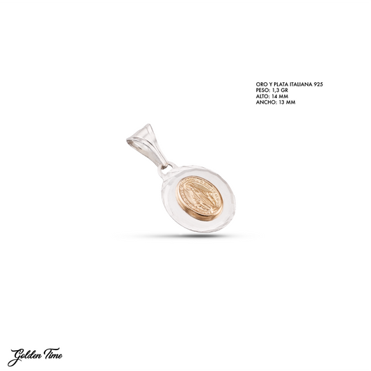 DIJE MILAGROSA PLACA MINI