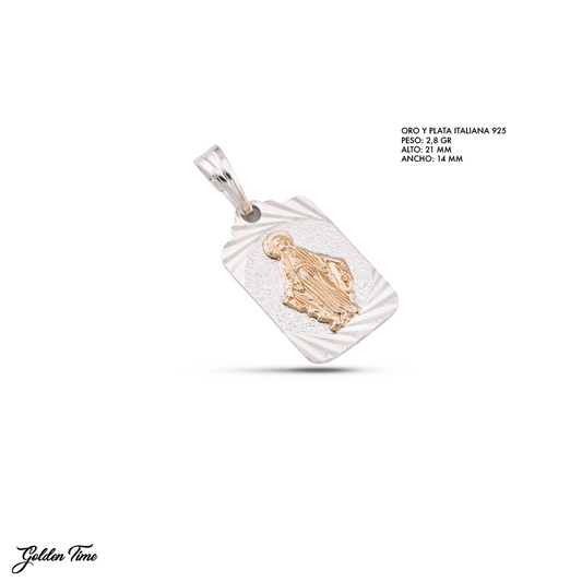 DIJE MILAGROSA PLACA