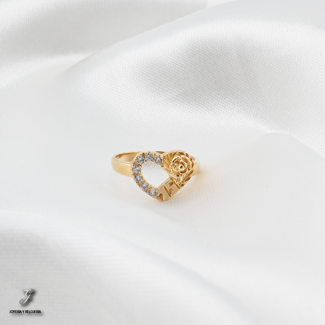 ANILLO QUINCEAÑERA ROSA ETERNA