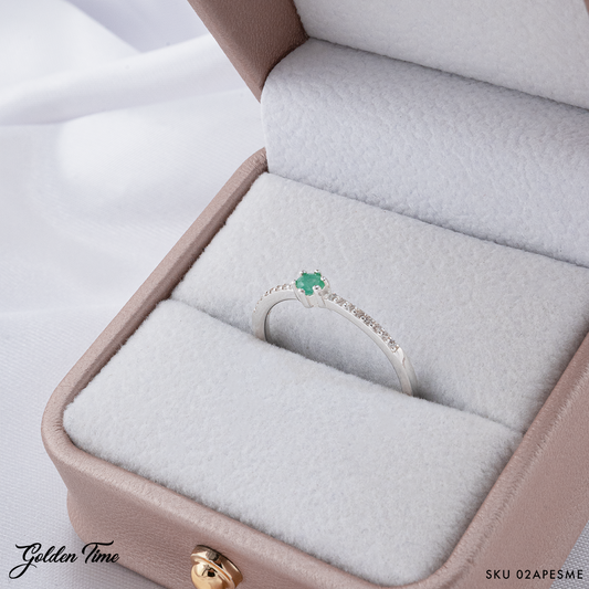ANILLOS CON ESMERALDA 02APESME