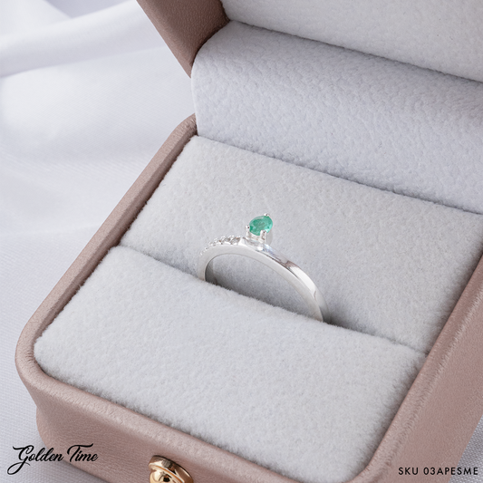 ANILLOS CON ESMERALDA 03APESME