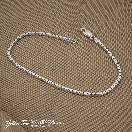 PULSERA VENECIANA PESO 3,9 GR GROSOR 0,3 MM
