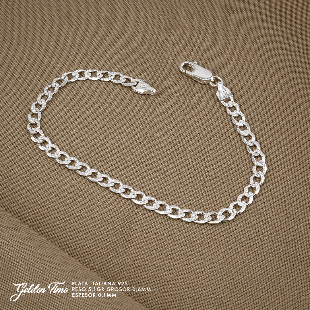 PULSERA CUBANA PESO 5,1 GR GROSOR 0,6 MM
