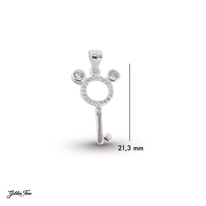DIJE LLAVE MICKEY BRILLANTE