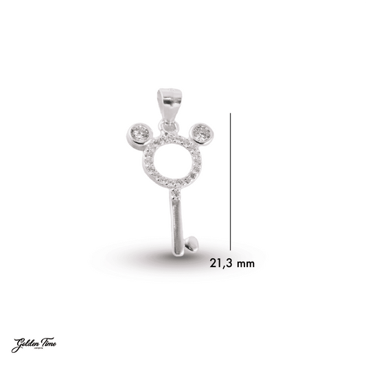 DIJE LLAVE MICKEY BRILLANTE