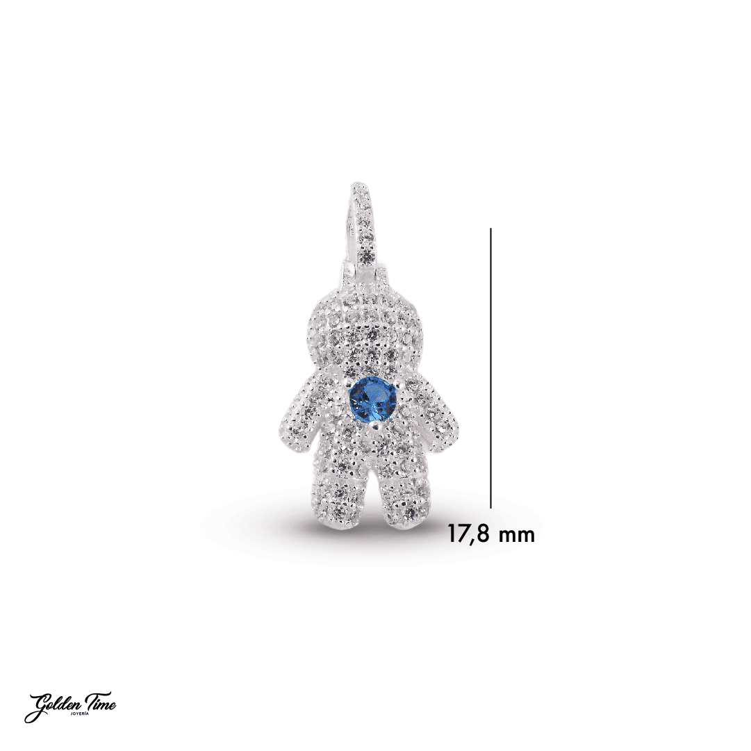 DIJE MUÑECO SNOWY "BLUE HEART"