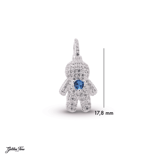 DIJE MUÑECO SNOWY "BLUE HEART"