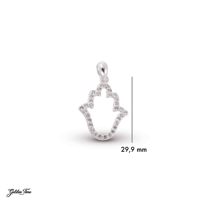 DIJE MANO DE HAMSA "PROTECCIÓN Y LUZ"
