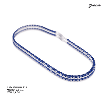 PULSERA TENNIS SAPPHIRE NIGHT
