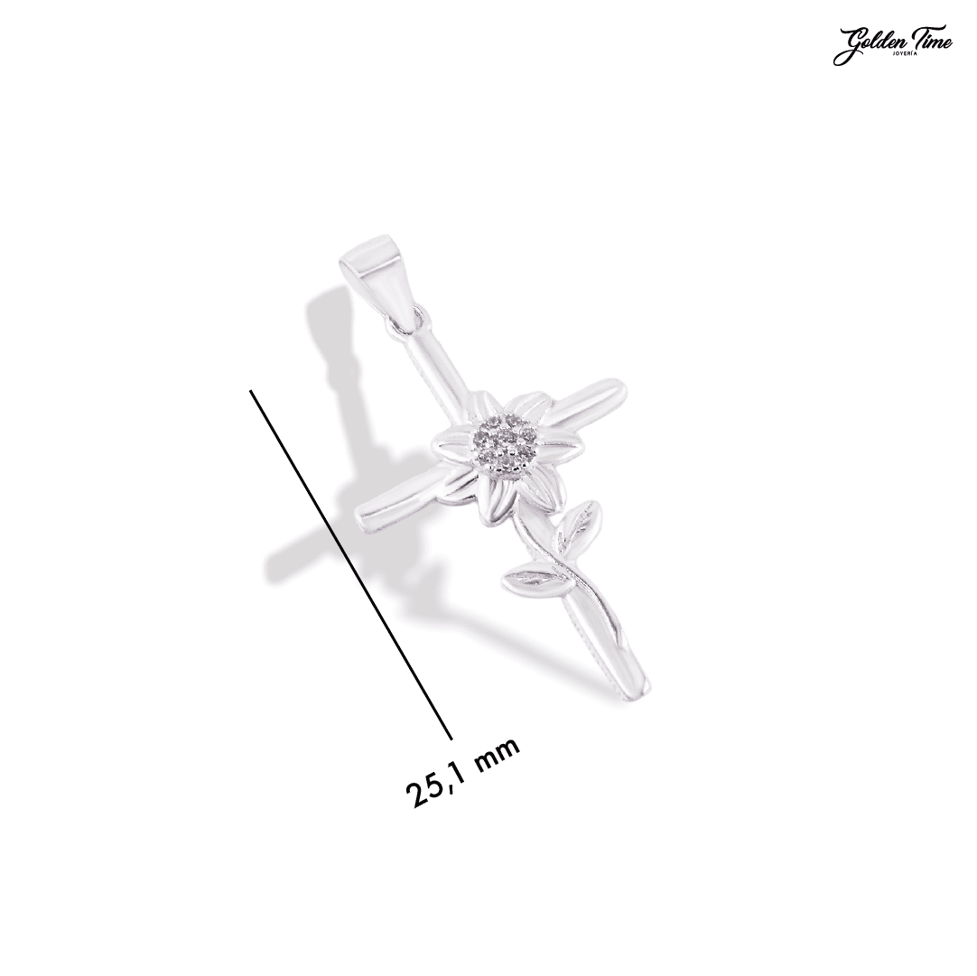 DIJE CRUZ GIRASOL DE ESPERANZA