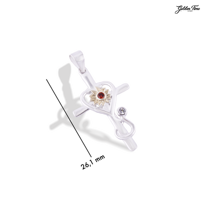 DIJE CRUZ VIDA Y NATURALEZA