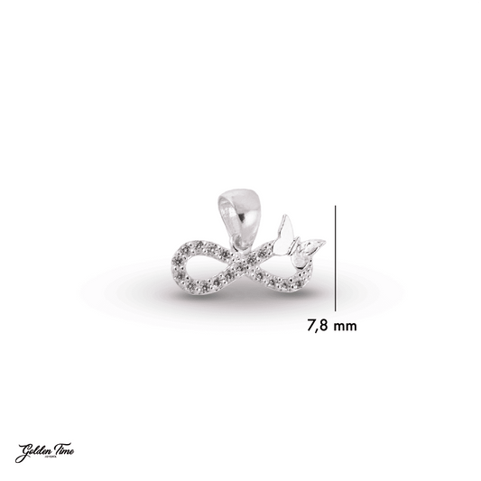 DIJE INFINITO CON MARIPOSA