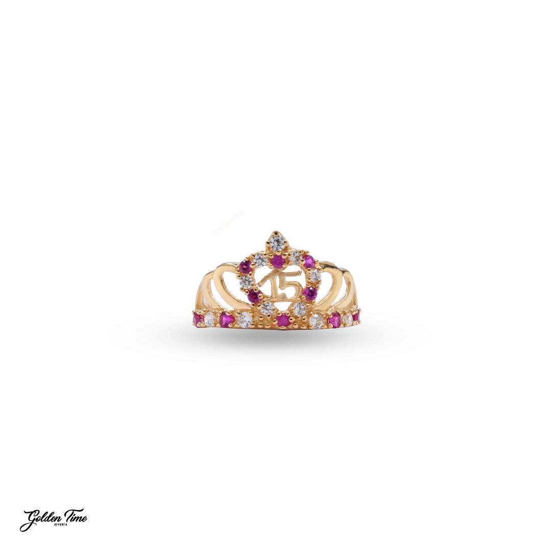 ANILLO QUINCE ROSA