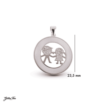 DIJE MEDALLA "VÍNCULO DE AMOR"