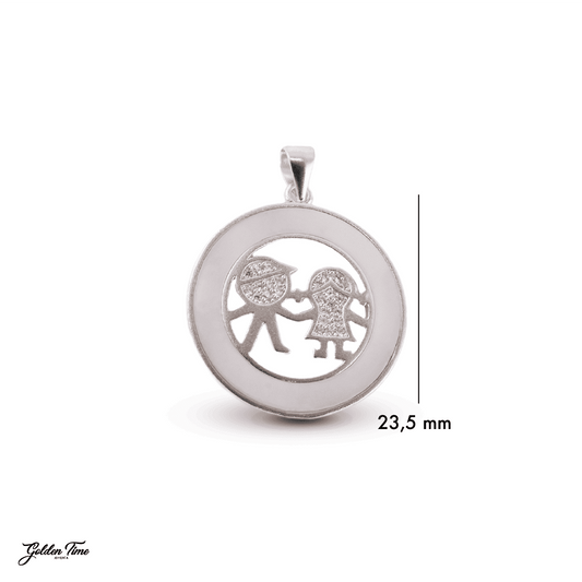 DIJE MEDALLA "VÍNCULO DE AMOR"