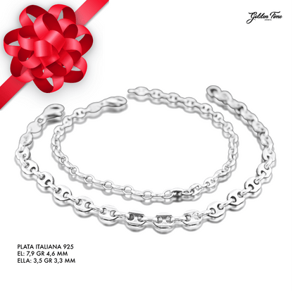 JUEGO PULSERAS BRILLO