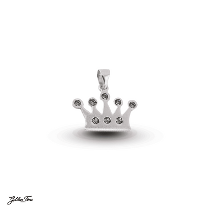 DIJE CORONA REAL BRILLANTE