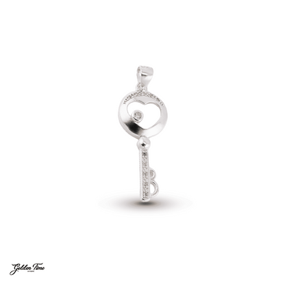 DIJE LLAVE CORAZÓN DE LUZ
