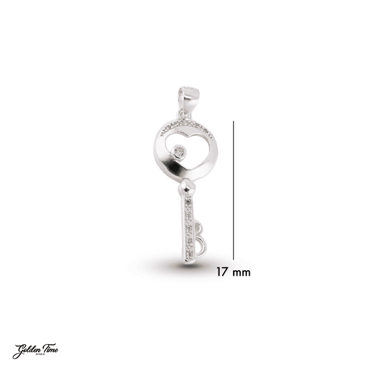 DIJE LLAVE CORAZÓN DE LUZ